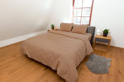 Pellava pussilakana Harmaa 180x210